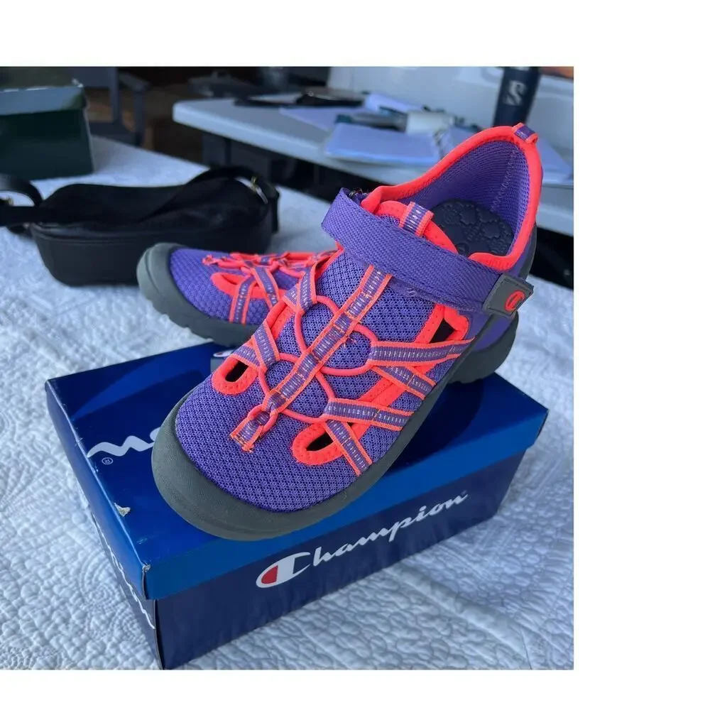 Champion Rainey Rainey purple & coral water sneakers, Children